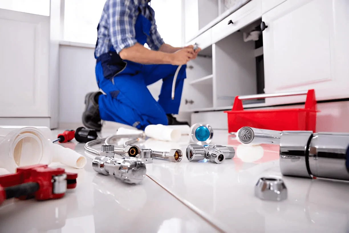 Rohrreinigung Techniker bei der Arbeit